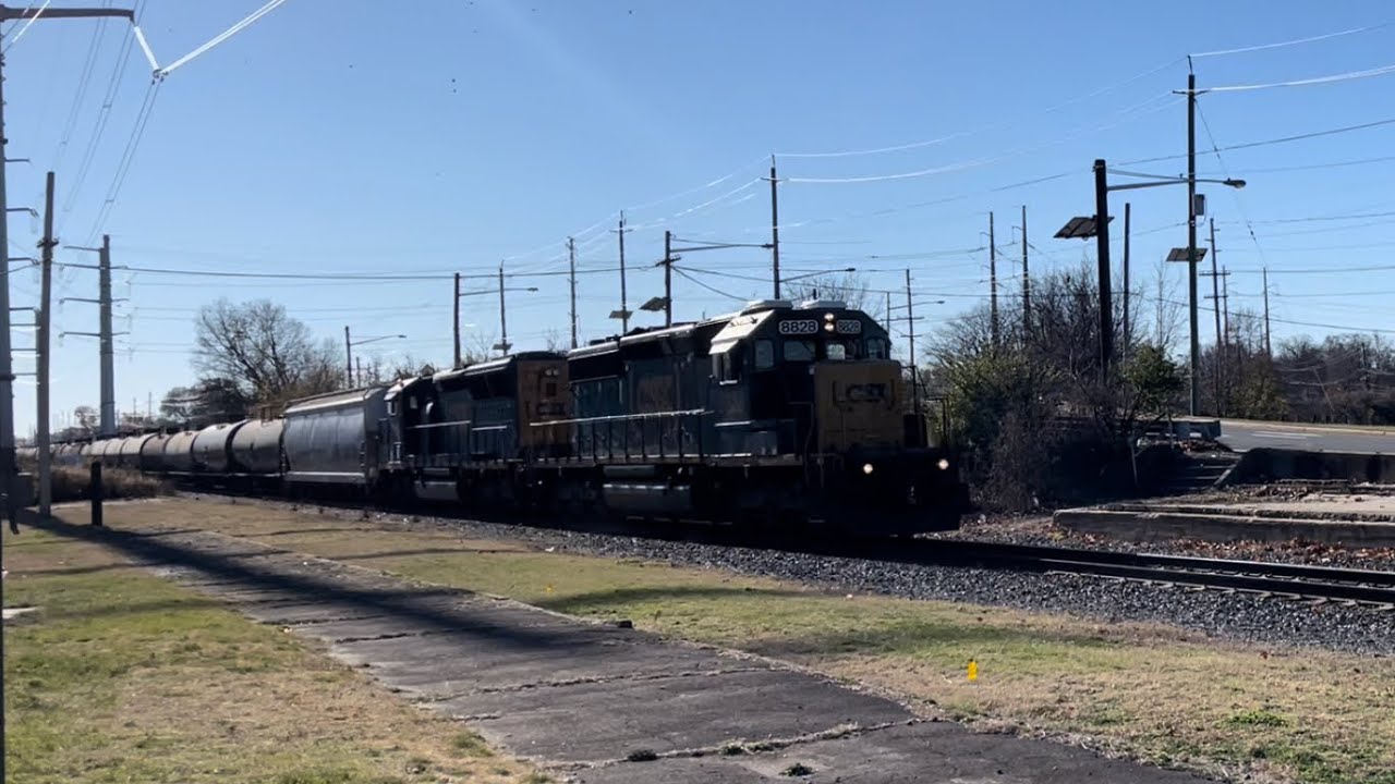 CSX 8828 leads CA11 in Westville NJ YouTube