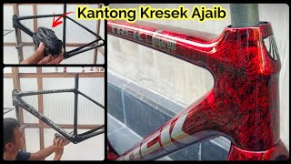 Busyet..!!! Sepeda Harga 75 Juta di Cat pakai Kantong Kresek || Repaint Frame Trek Emonda SL6