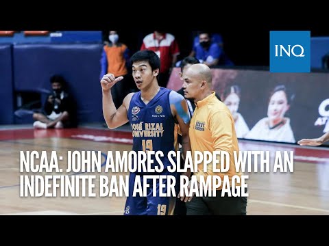 NCAA: John Amores slapped with an indefinite ban after rampage