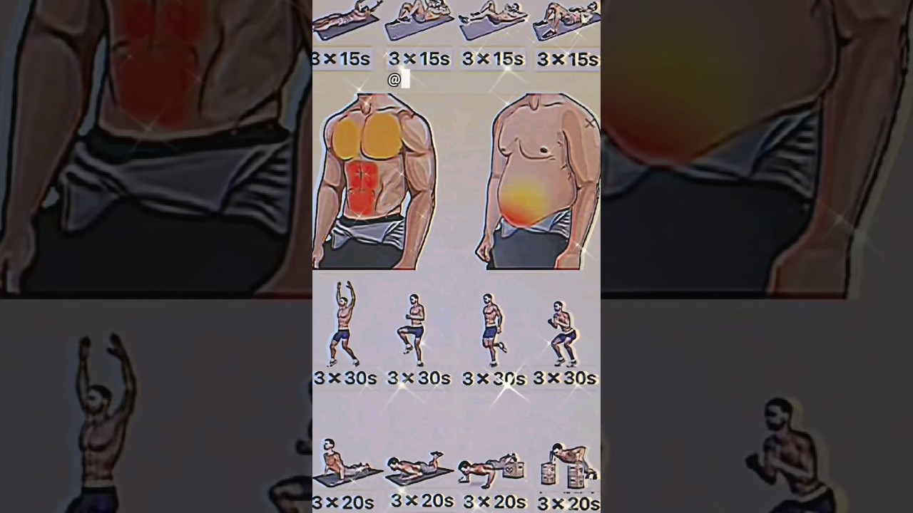 Chest + abs Workout 💪                                     