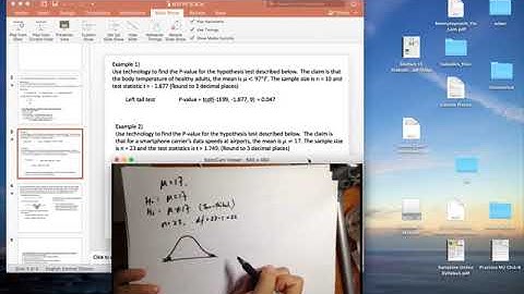 Section 8.3 Testing a Claim about a mean