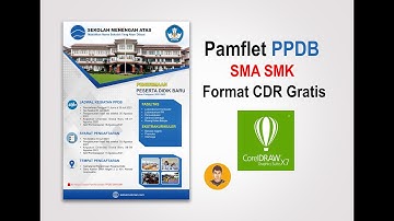 Cara Membuat Pamflet PPDB di CorelDraw X7 (Free Desain )