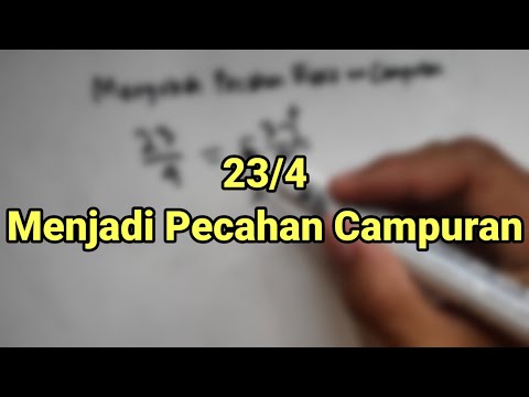 Video: Bagaimana cara mengubah 23 4 menjadi angka campuran?