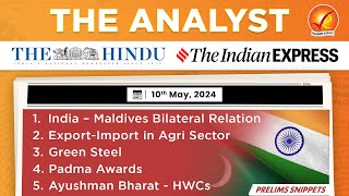 The Analyst 10th May 2024 Current Affairs Today | Vajiram and Ravi Daily Newspaper Analysis