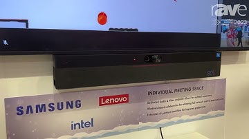 ISE 2023: Lenovo Demonstrates ThinkSmart One Collaboration Bar on TD SYNNEX Maverick Stand