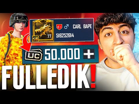 I FULLY FILLED MY BAPELİ ACCOUNT! (50,000 UC) | PUBG Mobile