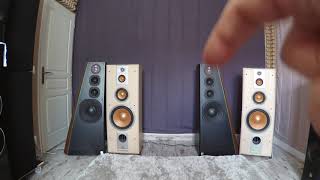 JBL TI5000 Vs JBL S412P Bass Test - Audio Research LS2B Tube Preamp + Luxman M383