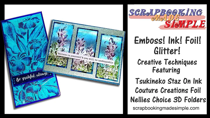 #458 3D Embossing Folders come to life with a bit ...
