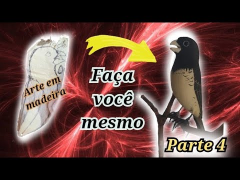 Pássaro Papa-Capim em Tela – Co.NéctarArtes – Artesanato Brasileiro