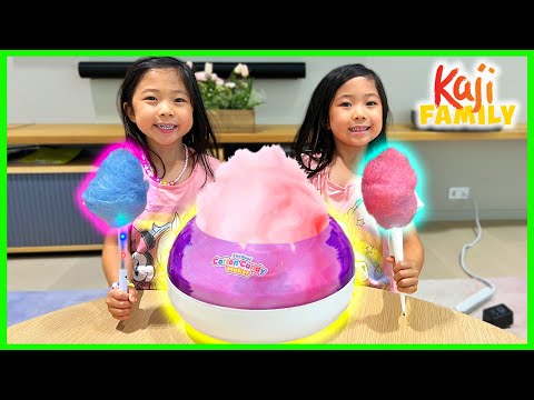 Making Real Cotton Candy at Home with Emma and Kate!!