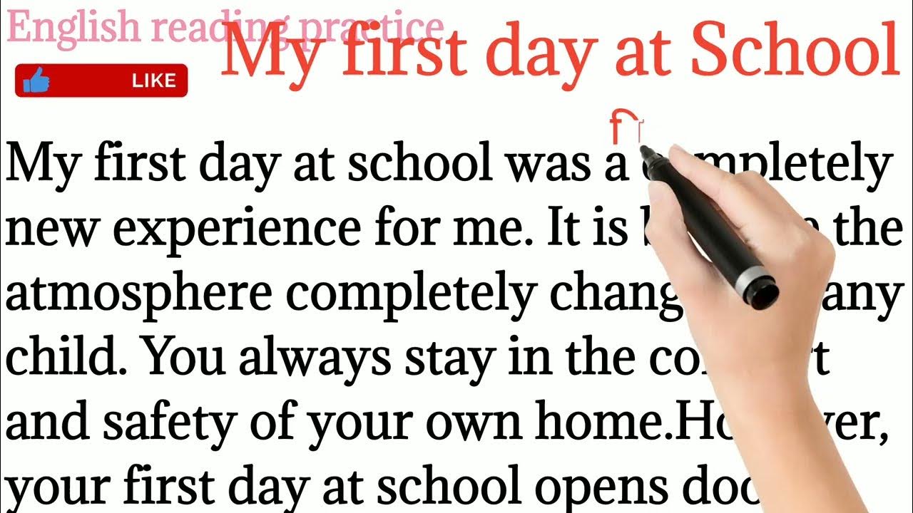 my first day at school essay 120 words