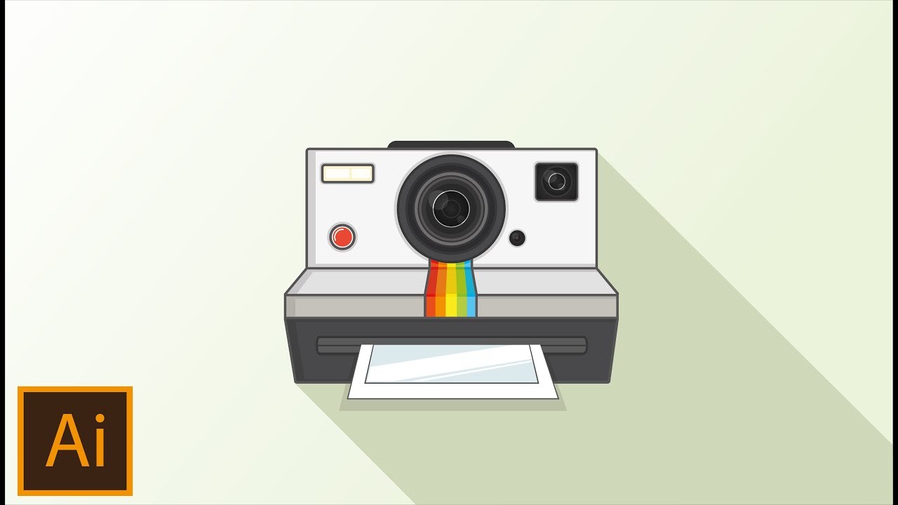 How To Make a Polaroid Camera In Adobe Illustrator! - YouTube