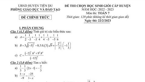 De thi hsg môn toán 7 năm học 2023 2023