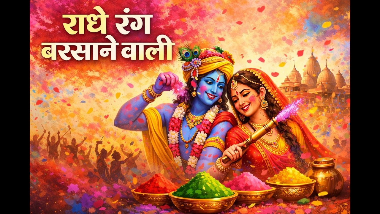 राधे रंग बरसाने वाली 🌸🔥 | Barsane Wali Radha Rani Holi Bhajan 2026 | Radhe Naam DJ Holi Song