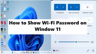 How to View Wi-Fi Password on Window 11