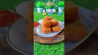 Crispy Sandwich Bread Bites Recipe/Easy Patato Stuffed Bread Sanck/Tea Time Sanck#shorts