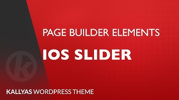 iOS Slider (Page Builder Element in Kallyas WordPress theme v4.0 )
