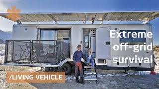 Couple's stunning homeonwheels produces water, has solar awnings