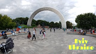 Kyiv Ukraine, Walking from the Friendship of Nations Arch to the Motherland Monument