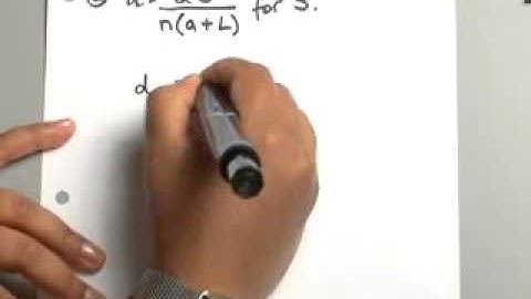 6.6.4 Rational Expressions: Solve a Formula for a Specified Variable