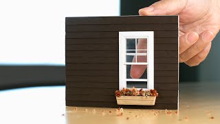 DIY Miniature Vertical Sliding Window微缩上下推拉窗