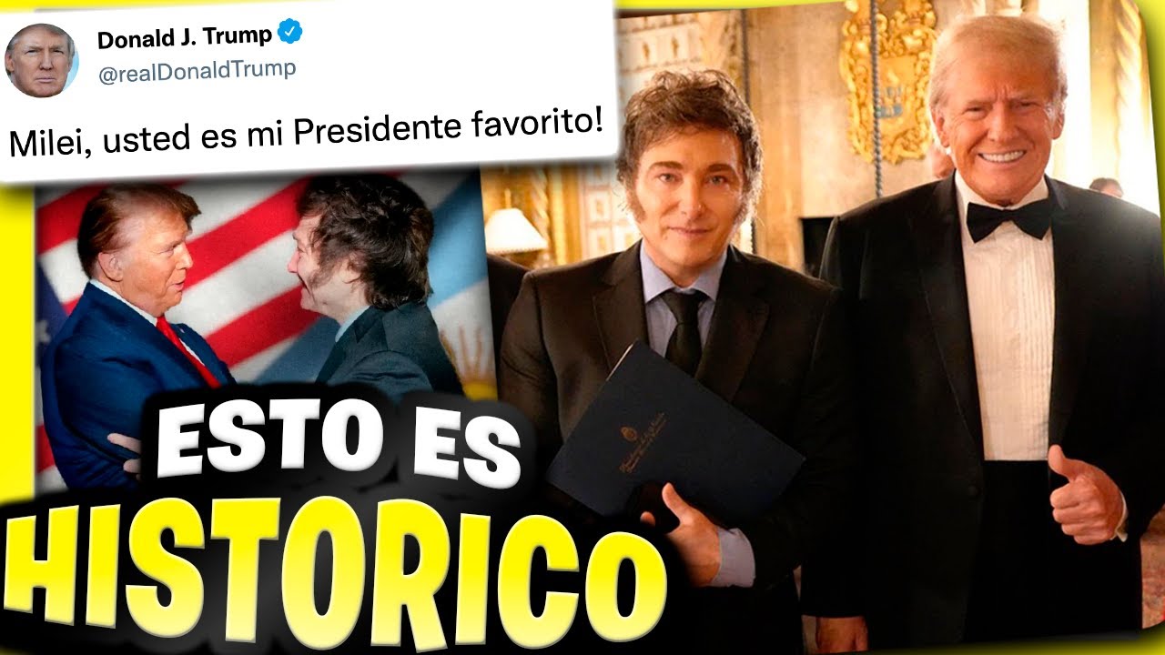 Donald Trump se REUNE con Javier Milei en una NOCHE HISTÓRICA 😎 - YouTube
