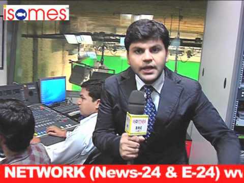ISOMES students in NEWS 24 Studio for practical se...