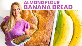 ALMOND FLOUR BANANA BREAD RECIPE | paleo friendly, gluten free, refined sugar free