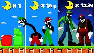 Super Mario Bros. But Every Moon Makes MX vs Mr L Turns To REALISTIC!... | MARIO HP 1