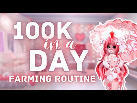 100K DIAMONDS IN ONE DAY | Diamond Farming Routine | Royale High Roblox |