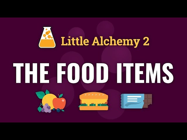 How to make ALL FOOD ITEMS in Little Alchemy 2 