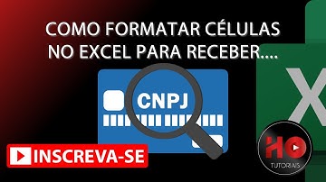 Formatação de CNPJ no EXCEL