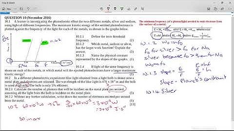 PS12 November 2016 Photoelectric effect