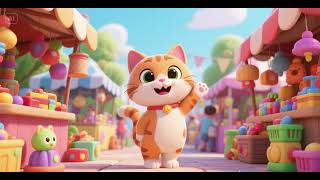 Happy Kitten Toy Market Adventure Nursery Rhymes Kids Songs