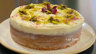 كيكة الفانيليا البسيطة والهشة والكريمة بدون خفق Vanilla cake