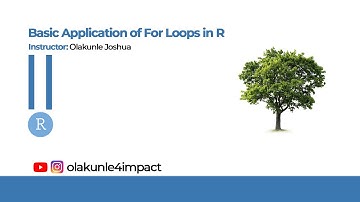 Basic Application of For Loop in R Programming #rstats #rstudio