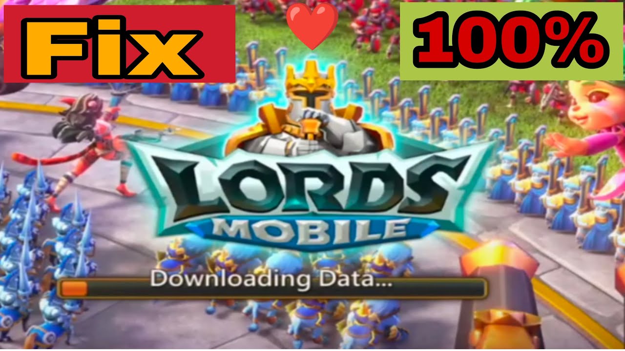 Lords Mobile Fix Disconnected Failed to Download Data. Please Check your  network connection problem 