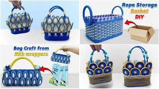 4 Ide Terbaik Tas Cantik cukup dari Barang bekas || Best Out Of Waste | DIY