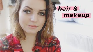 An Honest Everyday Hair \& Makeup Routine Video