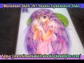 Explanation video of a recent canvas board anime illustration