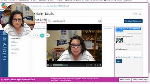 Checking Teacher Comments on Assignments in Canvas