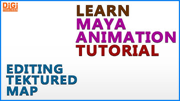Learn Maya Tutorial || Editing Tektured Map In Maya (English) || Digi Teacher