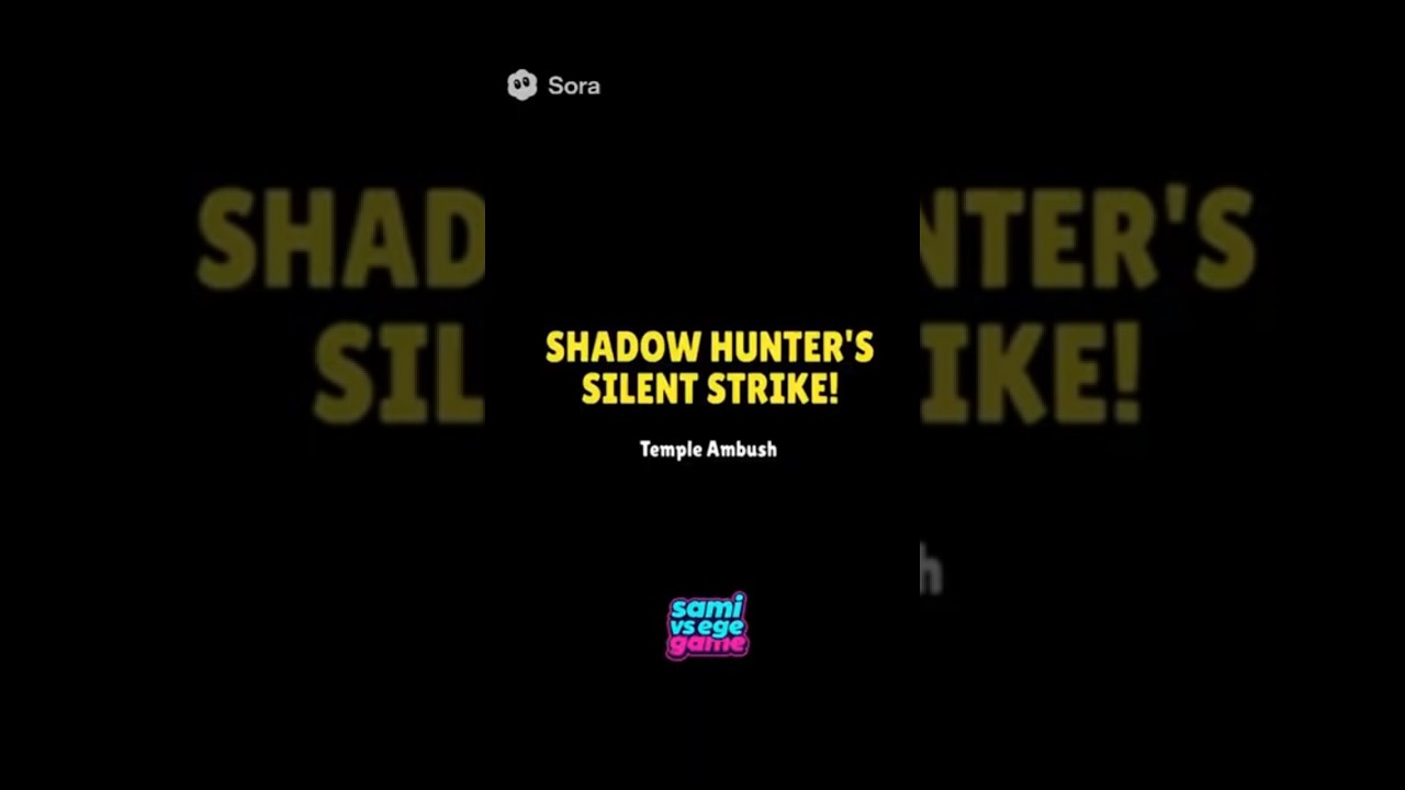 SHADOW HUNTER’S SILENT STRIKE 🌑⚔️ | Temple Ambush | sami vs ege game | Realistic Brawl Stars Style