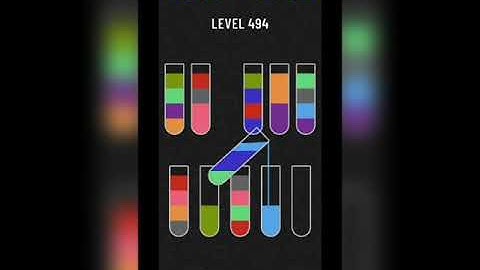 Water sort puzzle level 494