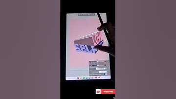 How to create 3D typography in IBIS PAINT X #short #3d #typography #ibispaintx