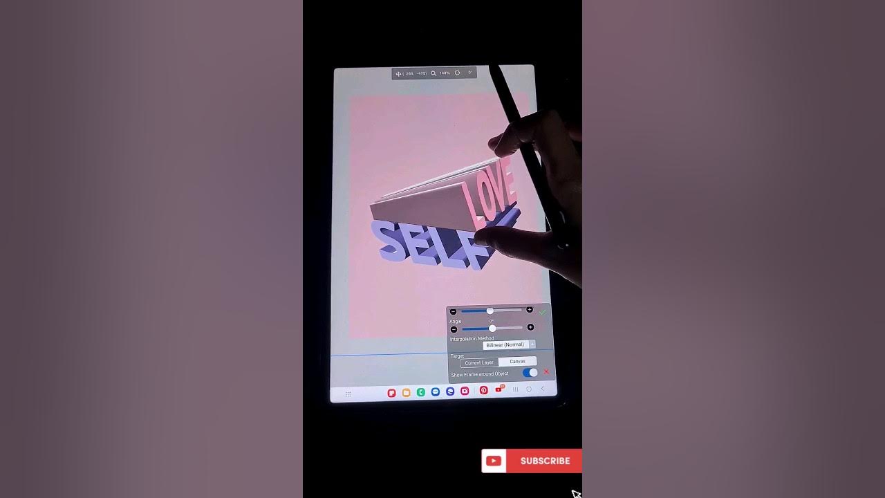 How to create 3D typography in IBIS PAINT X short 3d typography ibispaintx YouTube