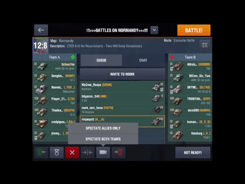 BATTLES ON NORMANDY| WoTB Training Room Live Strem