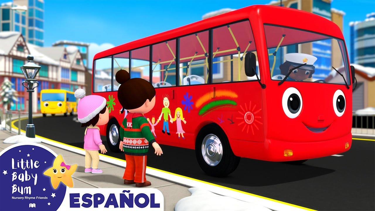 10 Autobuses Invierno - Canciones Infantiles | @Little Baby Bum en Español