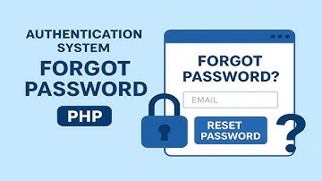 Authentication System Forgot Password in PHP | Reset Password Tutorial