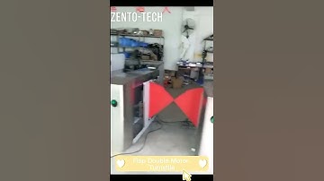 Zento - Supermarket Entrance Fingerprint Access Control Time Attendance Office Flap Turnstile Gate